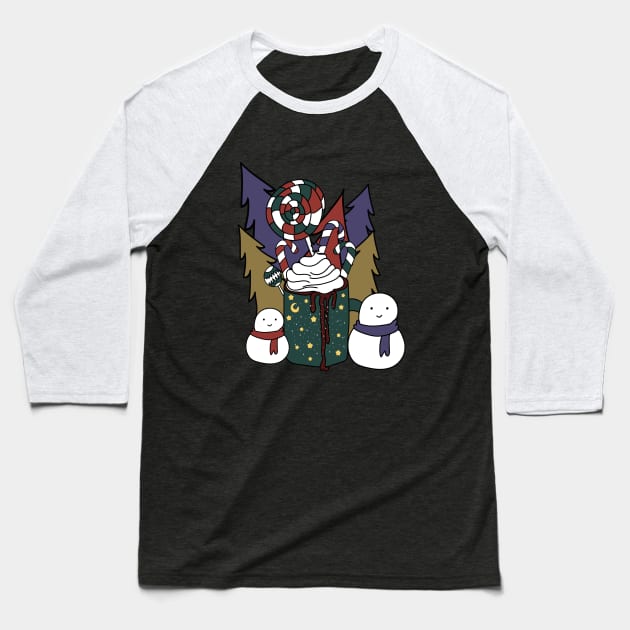 Tis The Season Colorful Design Baseball T-Shirt by Day81